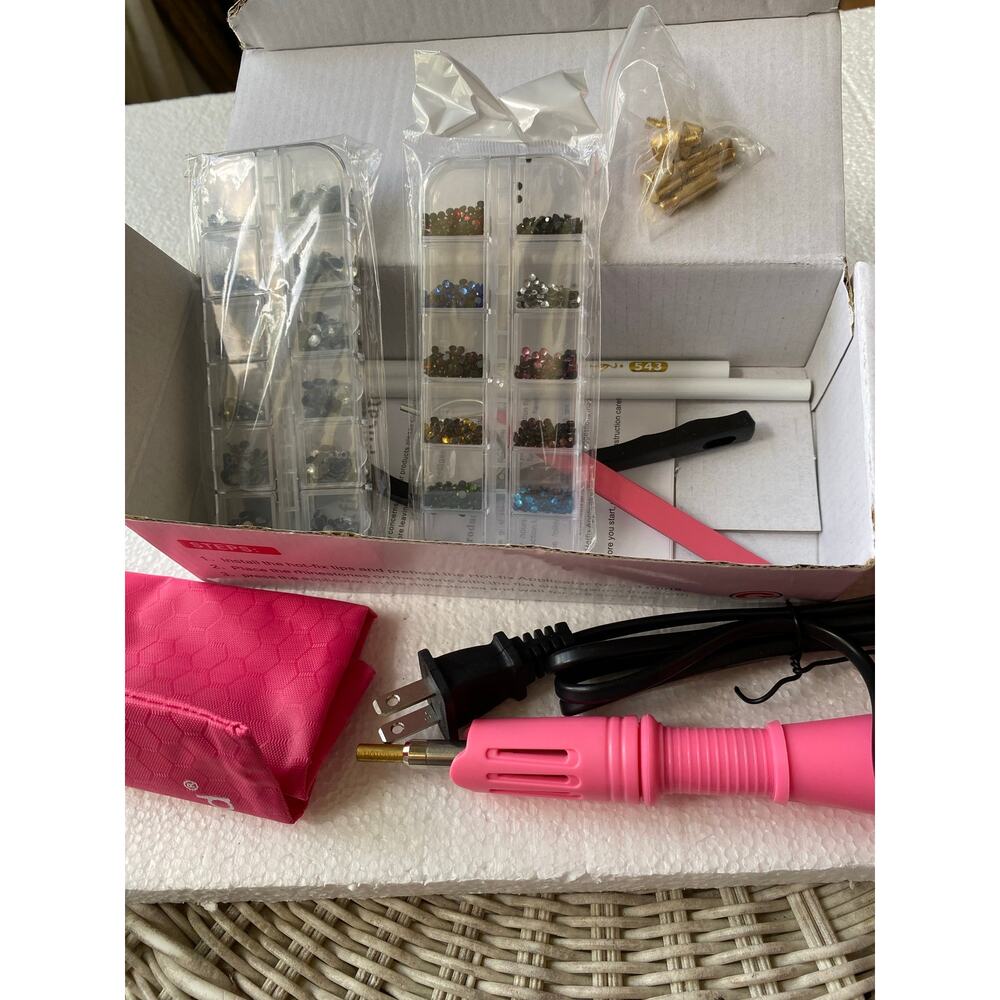 crystal rhinestone crafting sewing and decorating items shoes and mobile devices